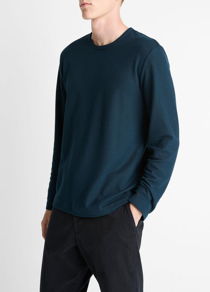Pima Cotton Piqué Long-Sleeve T-Shirt in Long Sleeve
