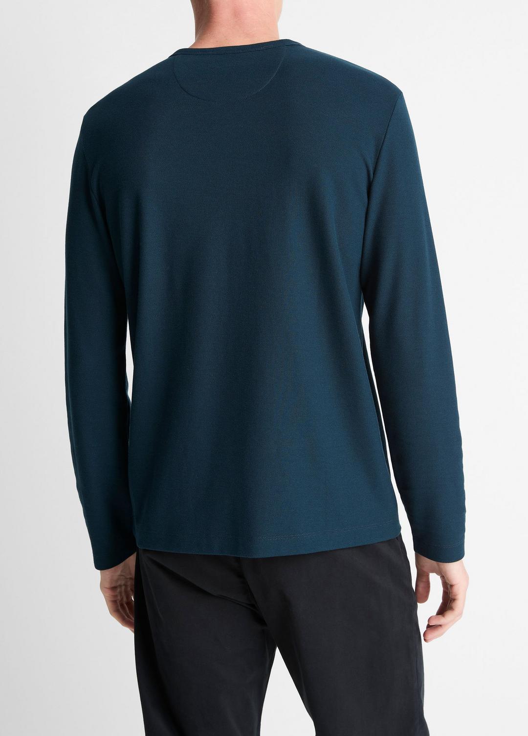 Pima Cotton Piqué Long-Sleeve T-Shirt in Long Sleeve