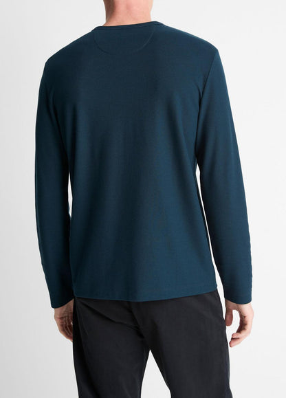 Pima Cotton Piqué Long-Sleeve T-Shirt in Long Sleeve