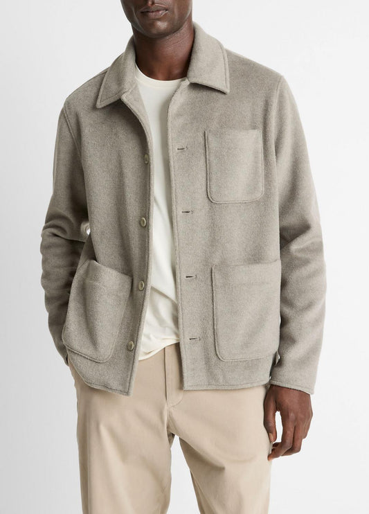 Double-Knit Chore Jacket in Jackets