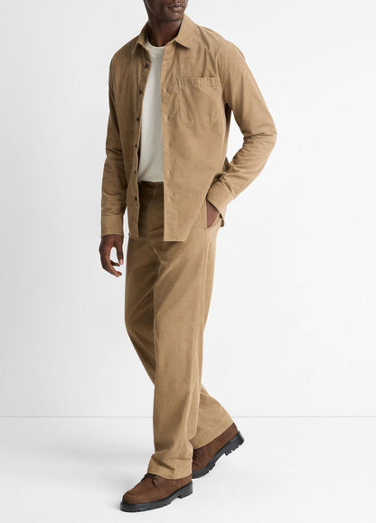 Louie Relaxed Cotton Corduroy Elastic-Waist Pant in Trousers