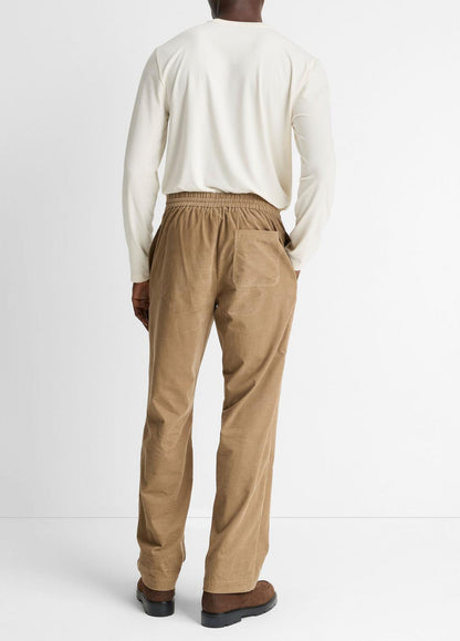 Louie Relaxed Cotton Corduroy Elastic-Waist Pant in Trousers