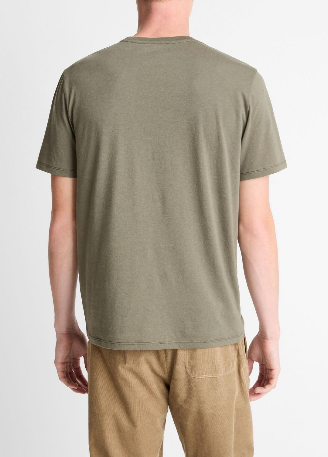 Pima Cotton Crew Neck T-Shirt in Short Sleeve