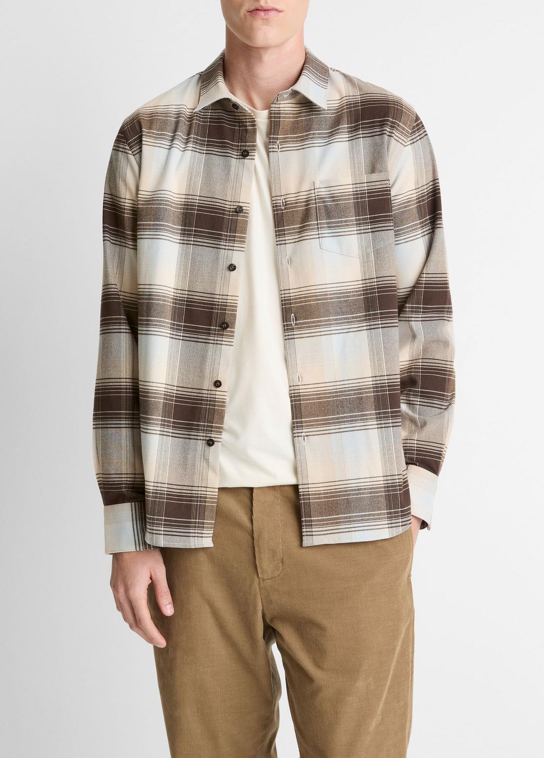 Missoula Plaid Button-Front Shirt in Long Sleeve