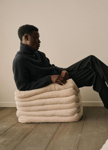 Heirloom Shaker Wool-Cashmere Quarter-Zip Sweater in Quarter Zip