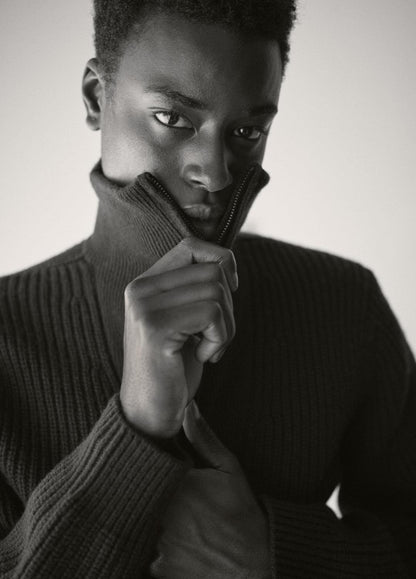 Heirloom Shaker Wool-Cashmere Quarter-Zip Sweater in Quarter Zip
