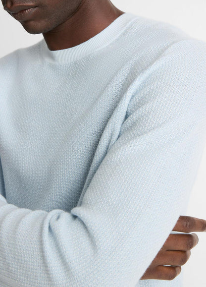 Geo-Jacquard Wool-Blend Crew Neck Sweater in Crew Neck