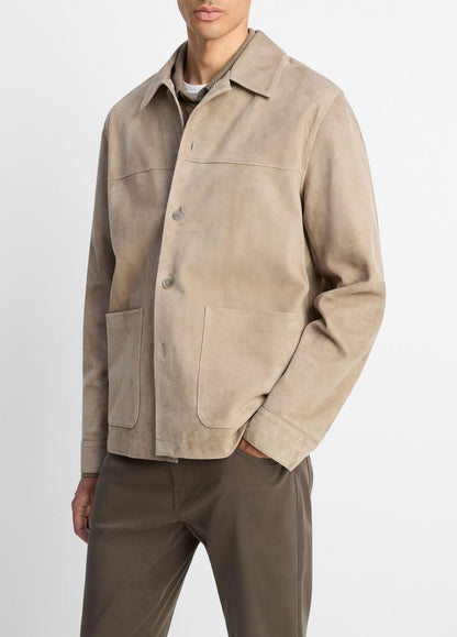 Suede Shirt Jacket in Shirt Jackets