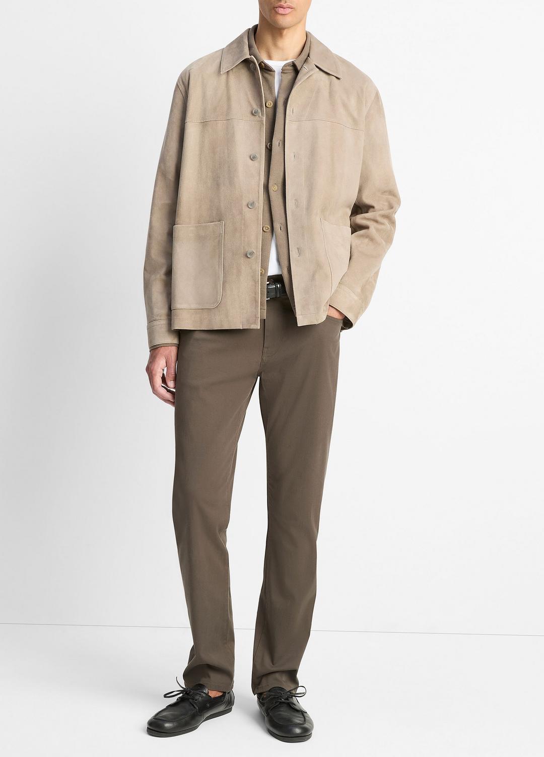 Suede Shirt Jacket in Shirt Jackets