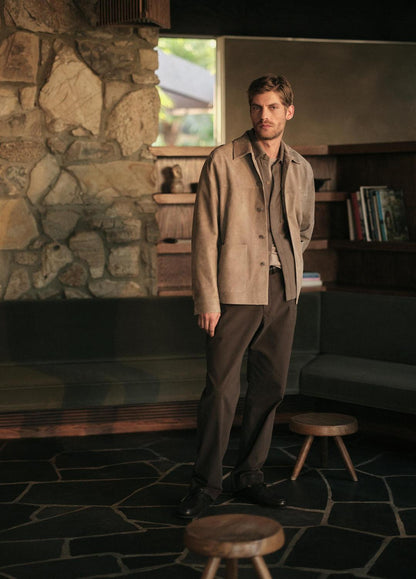 Suede Shirt Jacket in Shirt Jackets