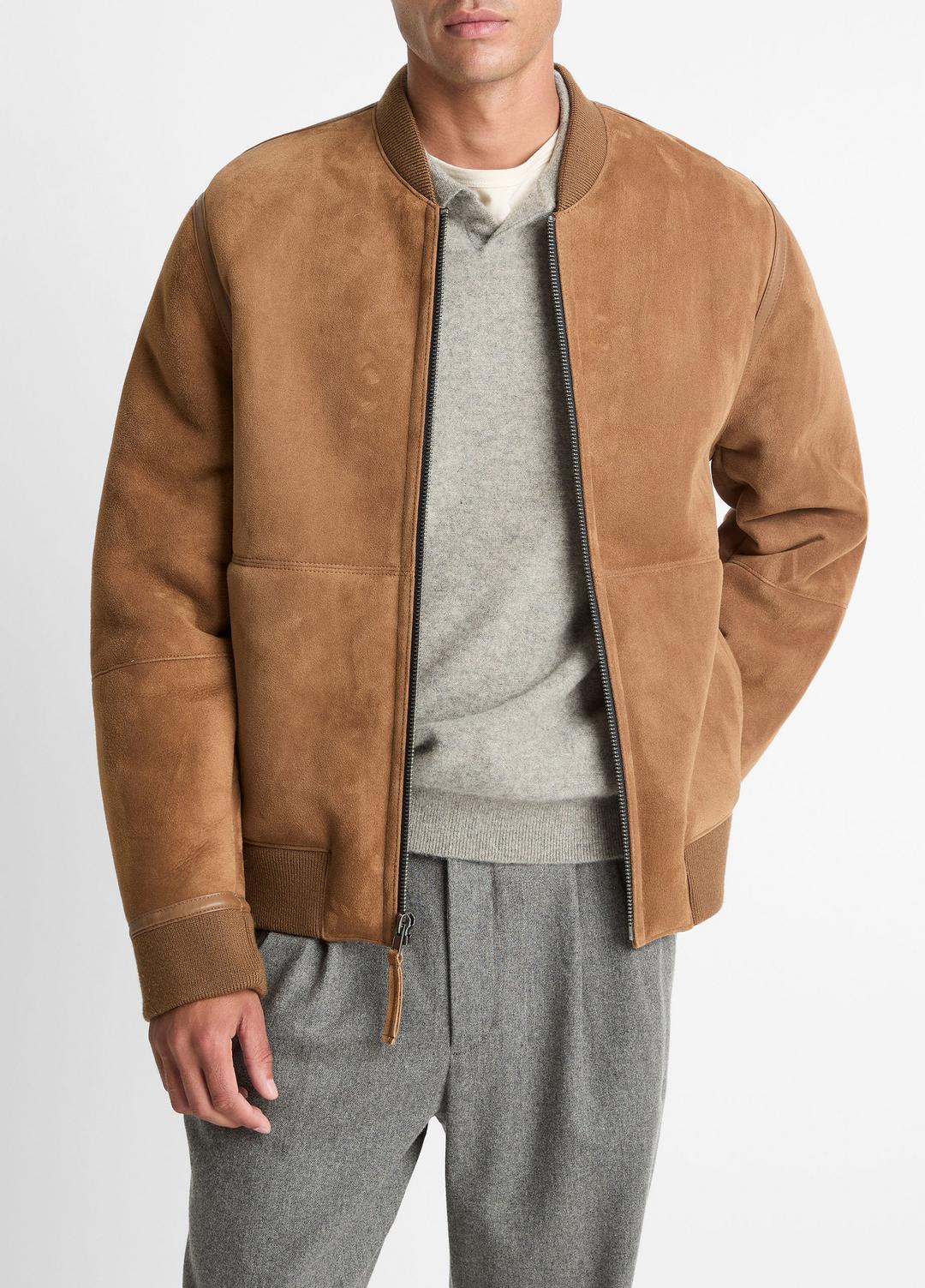 Shearling Bomber Jacket in Jackets