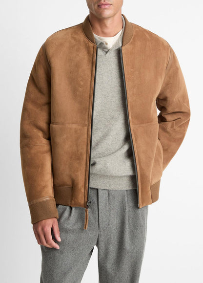 Shearling Bomber Jacket in Jackets