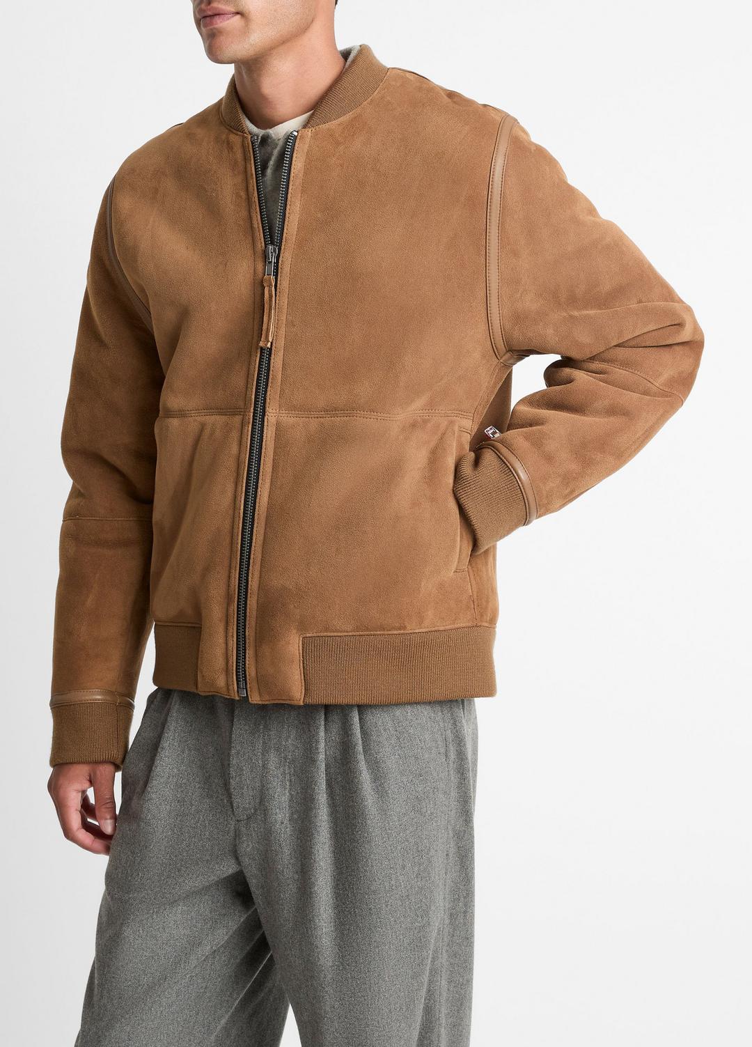 Shearling Bomber Jacket in Jackets