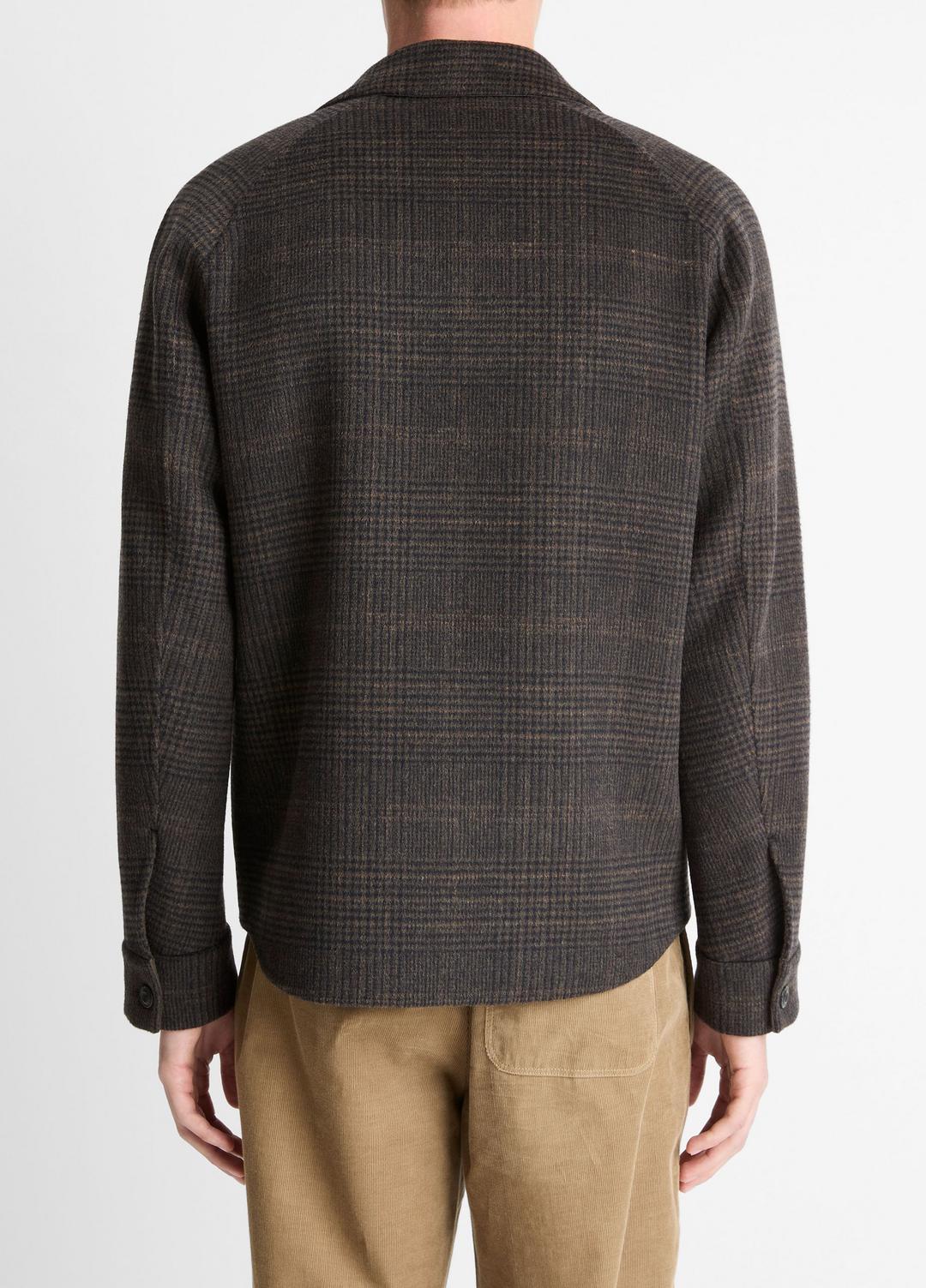 Plaid Splittable Wool-Blend Shirt Jacket in Shirt Jackets