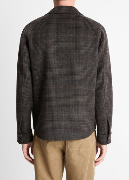 Plaid Splittable Wool-Blend Shirt Jacket in Shirt Jackets
