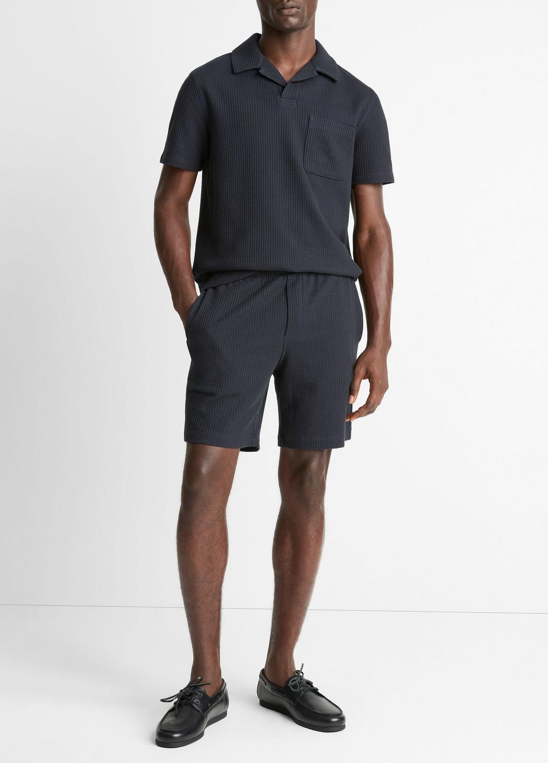 Seersucker-Knit Stretch-Cotton Short in Shorts
