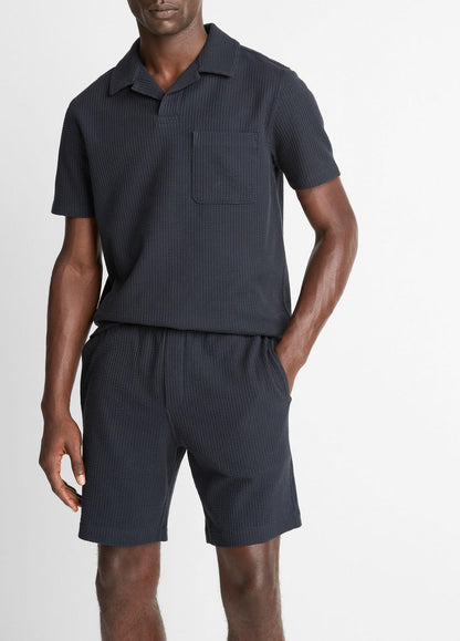 Seersucker-Knit Stretch-Cotton Short in Shorts