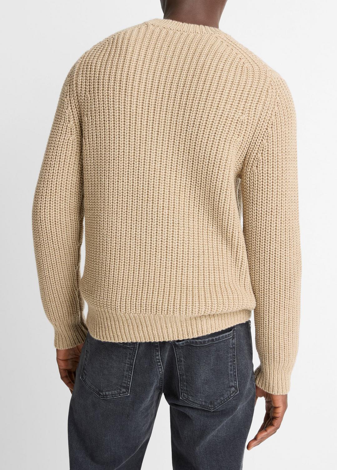 Utility Shaker Merino Wool Sweater in Crew Neck
