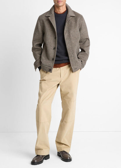 Houndstooth Bomber Jacket in Jackets