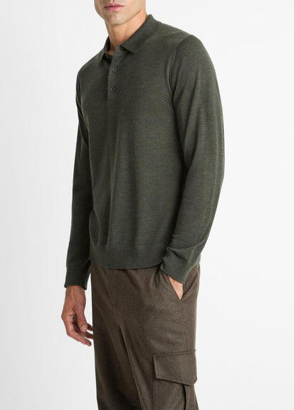Wool Polo Sweater in Sweaters