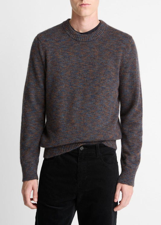 Multi-Mix Alpaca-Merino Wool Sweater in Crew Neck