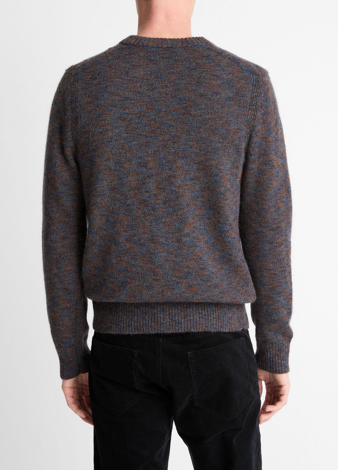 Multi-Mix Alpaca-Merino Wool Sweater in Crew Neck
