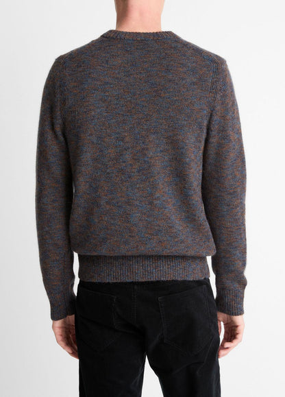 Multi-Mix Alpaca-Merino Wool Sweater in Crew Neck