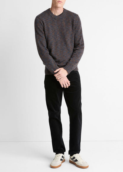 Multi-Mix Alpaca-Merino Wool Sweater in Crew Neck