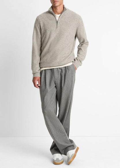 Plush Cashmere Quarter-Zip Sweater in Quarter Zip
