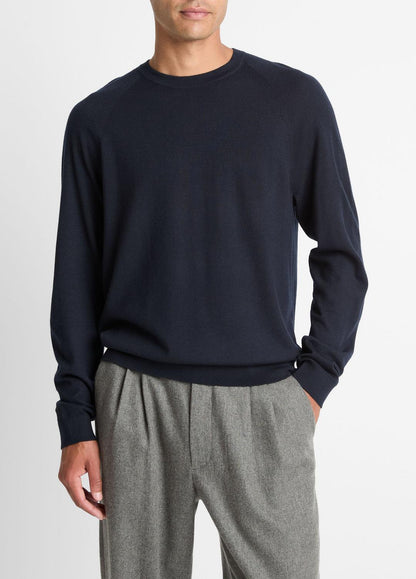 Featherweight Wool-Cashmere Crew Neck Sweater in Crew Neck