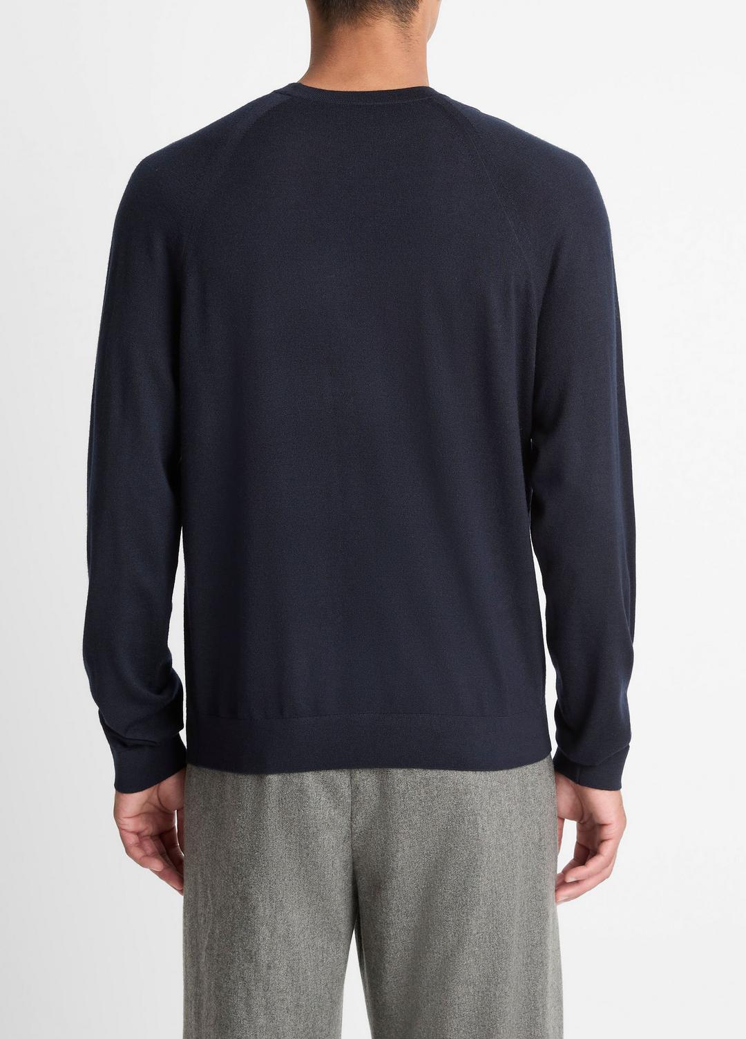 Featherweight Wool-Cashmere Crew Neck Sweater in Crew Neck