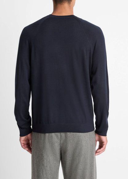 Featherweight Wool-Cashmere Crew Neck Sweater in Crew Neck