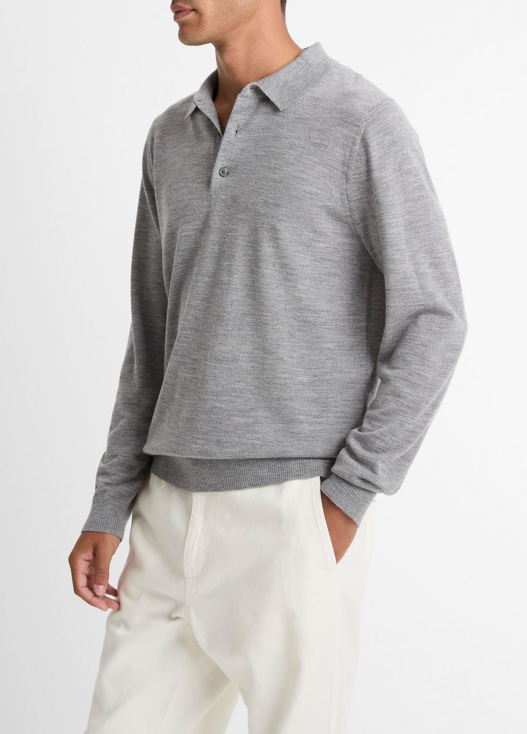 Wool Polo Sweater in Sweaters