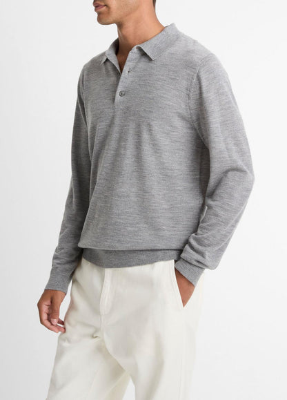 Wool Polo Sweater in Sweaters