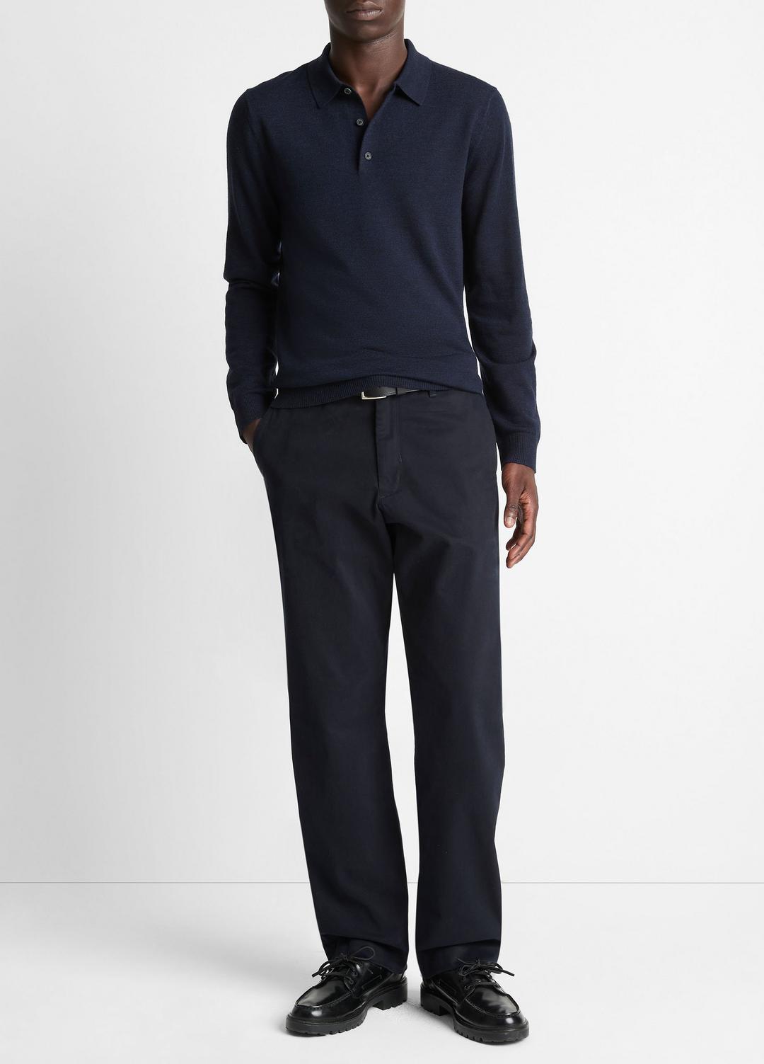 Wool Polo Sweater in Sweaters