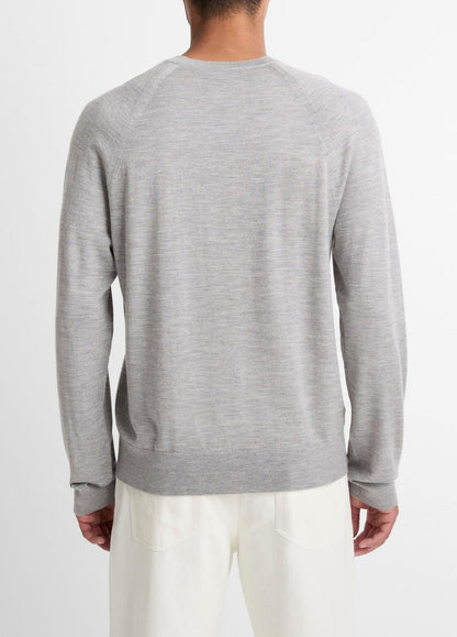 Featherweight Wool-Cashmere Crew Neck Sweater in Crew Neck