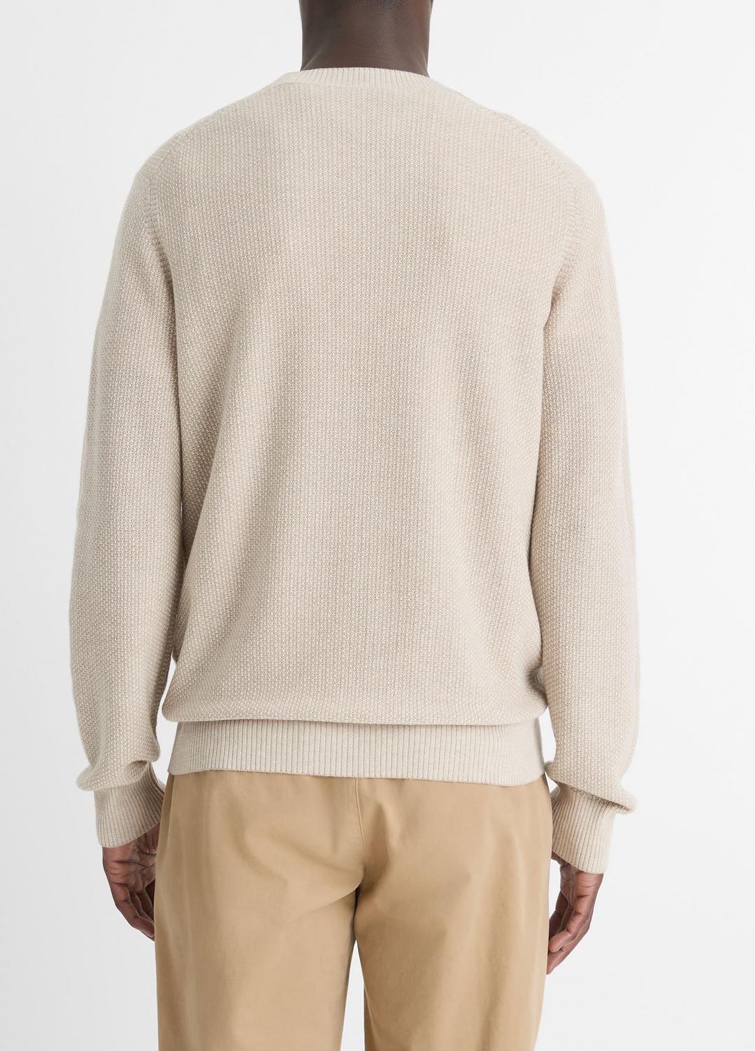 Geo-Jacquard Wool-Blend Crew Neck Sweater in Crew Neck