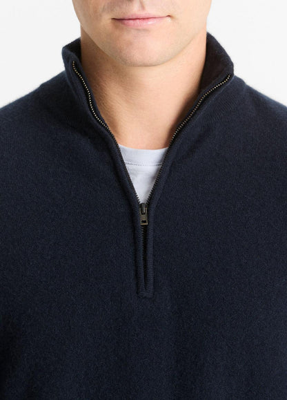 Plush Cashmere Quarter-Zip Sweater in Quarter Zip