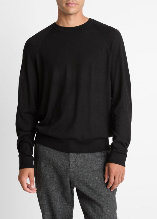 Featherweight Wool-Cashmere Crew Neck Sweater in Crew Neck
