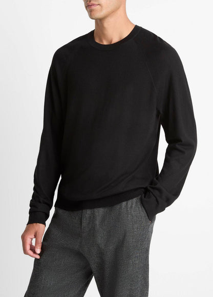Featherweight Wool-Cashmere Crew Neck Sweater in Crew Neck