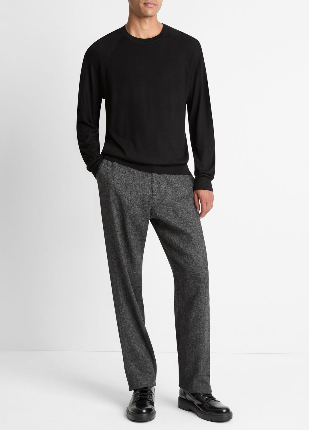Featherweight Wool-Cashmere Crew Neck Sweater in Crew Neck