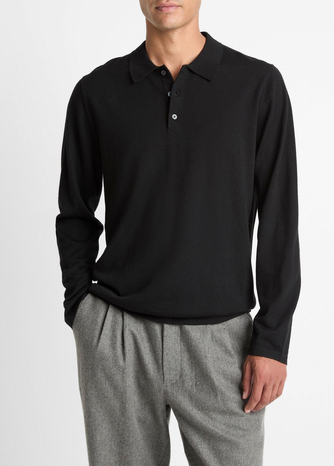 Wool Polo Sweater in Sweaters