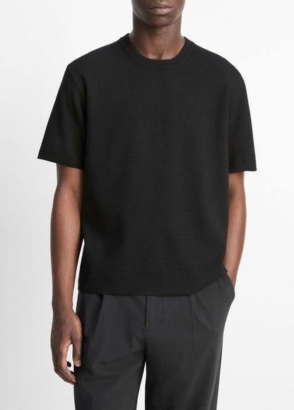 Milano Short-Sleeve Crew Neck Sweater in Crew Neck