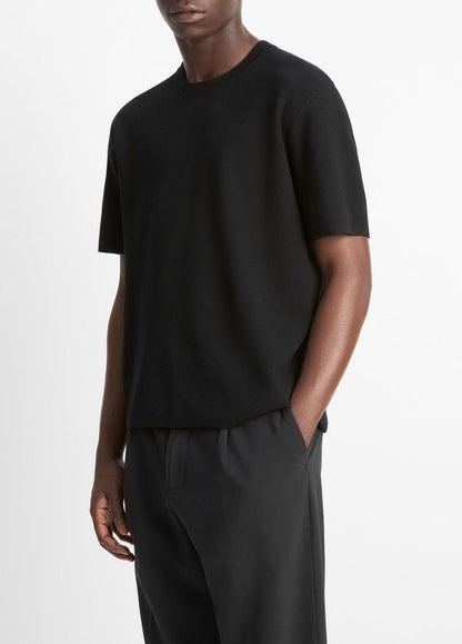 Milano Short-Sleeve Crew Neck Sweater in Crew Neck