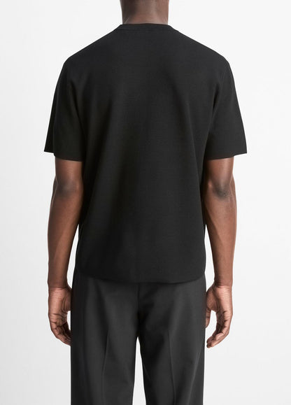 Milano Short-Sleeve Crew Neck Sweater in Crew Neck