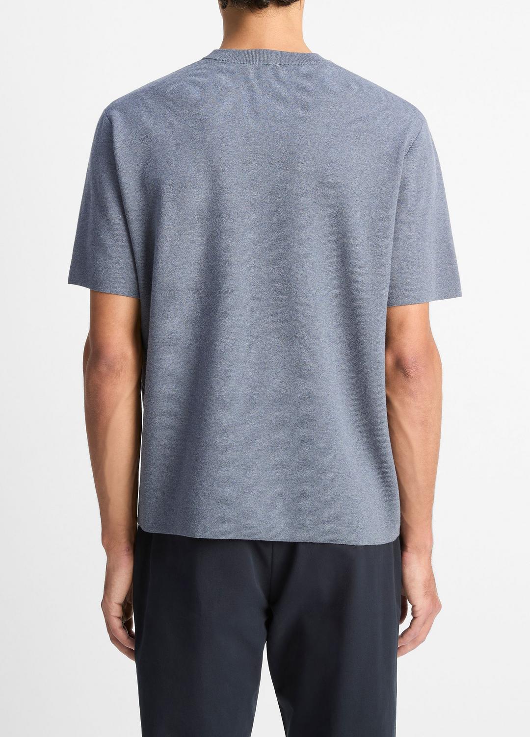 Milano Short-Sleeve Crew Neck Sweater in Crew Neck