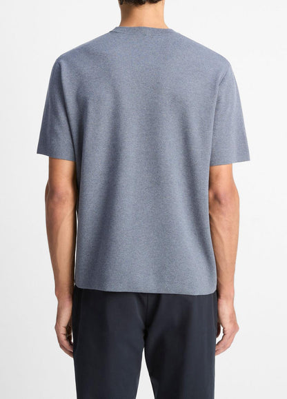 Milano Short-Sleeve Crew Neck Sweater in Crew Neck