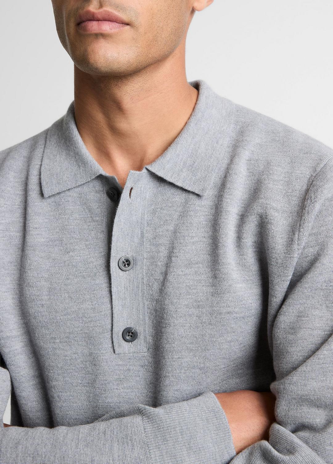 Italian Merino Wool Milano Polo Sweater in Sweaters