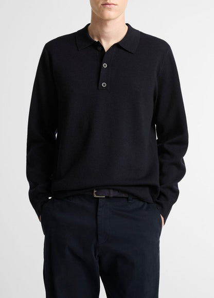 Italian Merino Wool Milano Polo Sweater in Sweaters