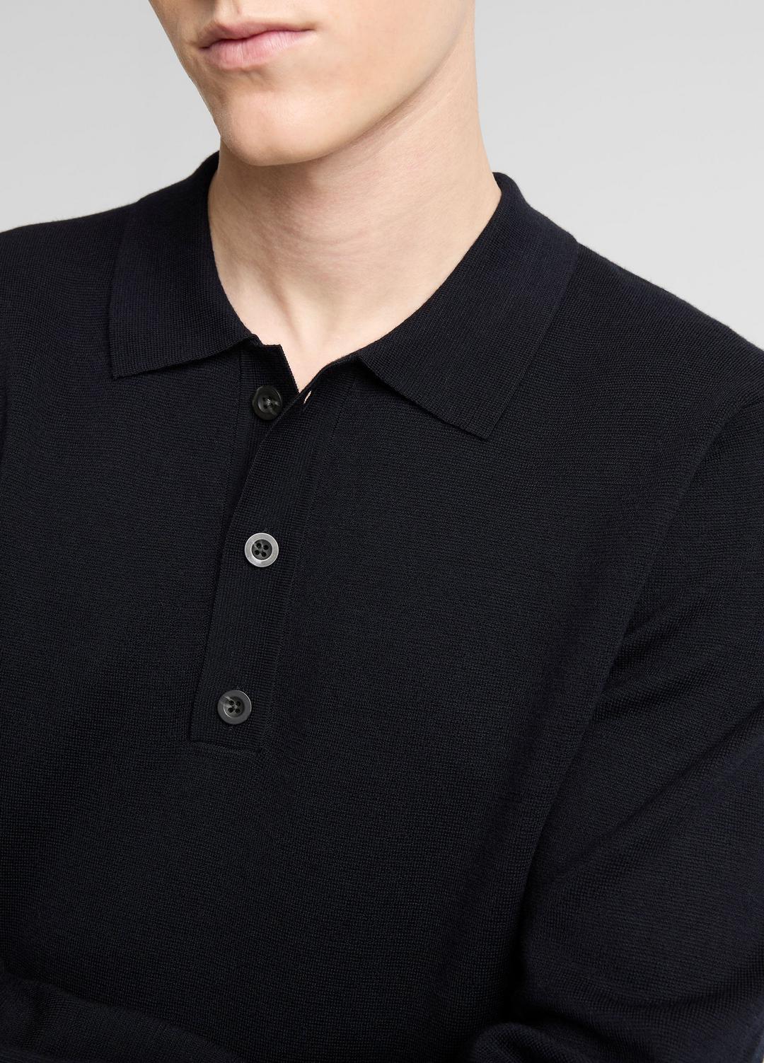 Italian Merino Wool Milano Polo Sweater in Sweaters